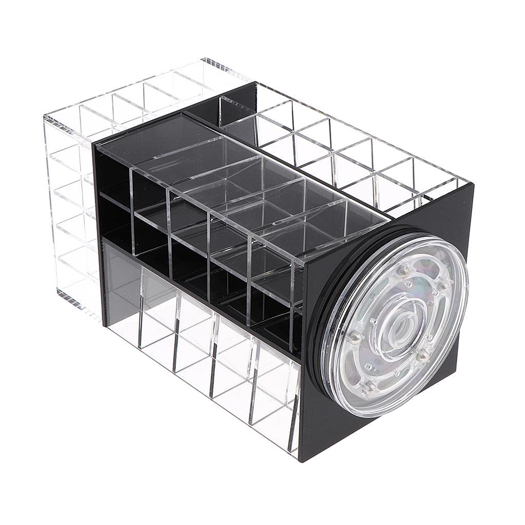 RANGEMENT DE MAQUILLAGE ACRYLIQUE ROTATIF