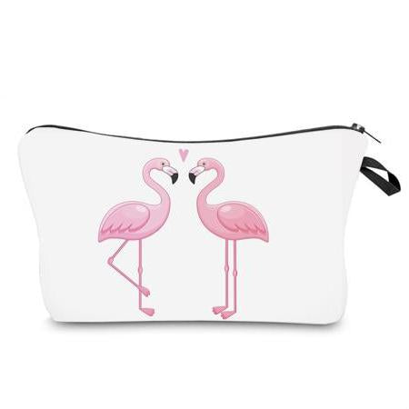 TROUSSE DE MAQUILLAGE COUPLE FLAMANT ROSE