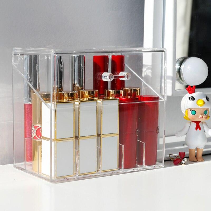 RANGEMENT ROUGE À LÈVRES TRANSPARENT À 15 COMPARTIMENTS
