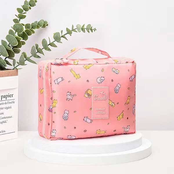 TROUSSE DE MAQUILLAGE À MOTIF CHAT