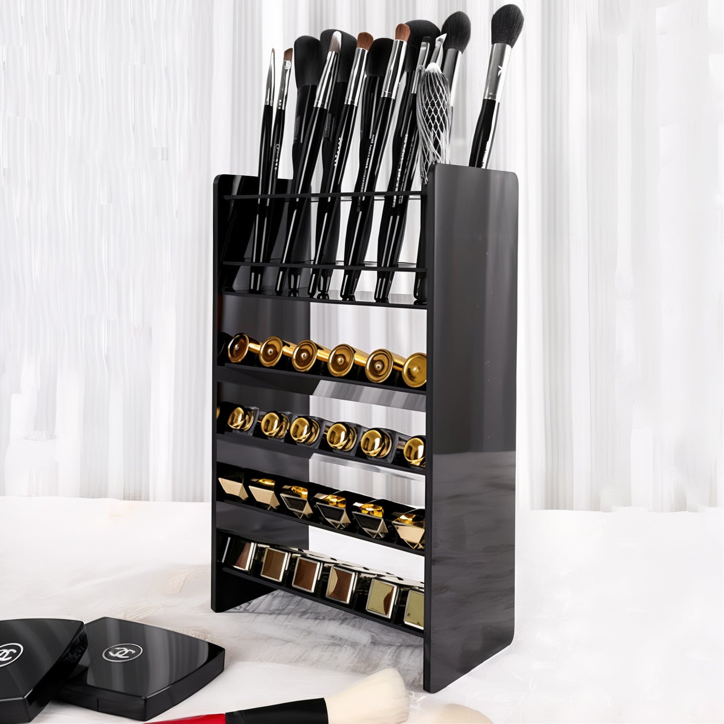 RANGEMENT DE MAQUILLAGE NOIR
