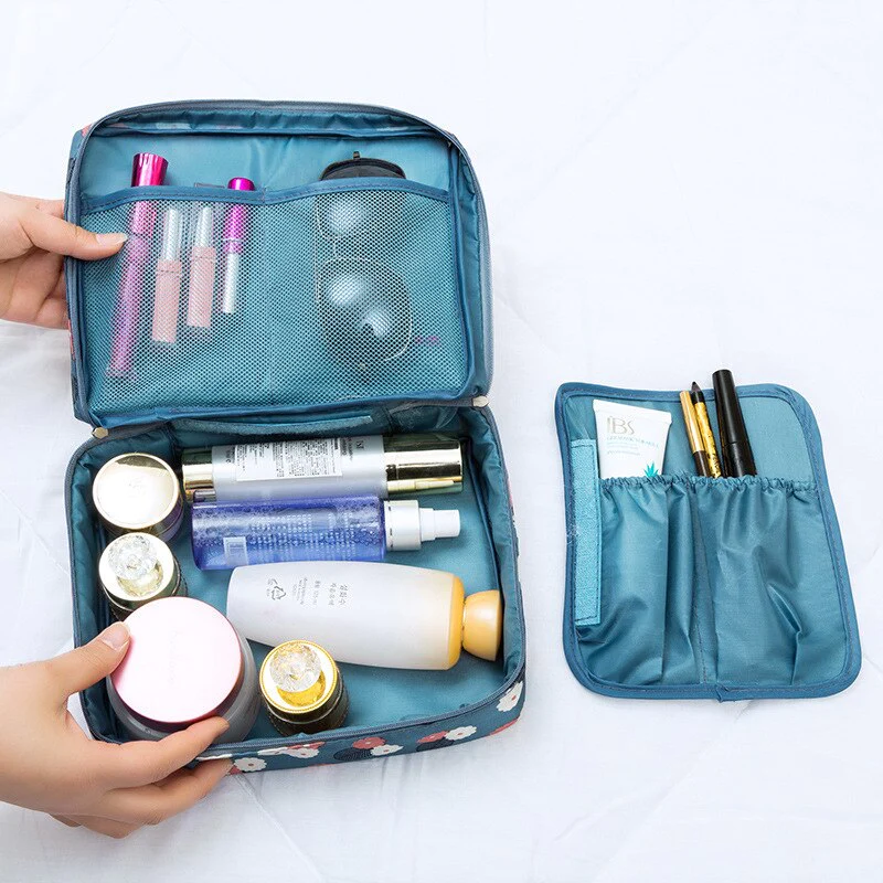TROUSSE DE MAQUILLAGE DOUBLE FERMETURE ECLAIRE