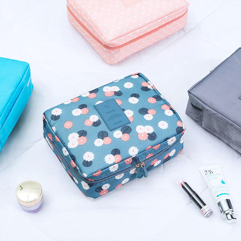 TROUSSE DE MAQUILLAGE DOUBLE FERMETURE ECLAIRE