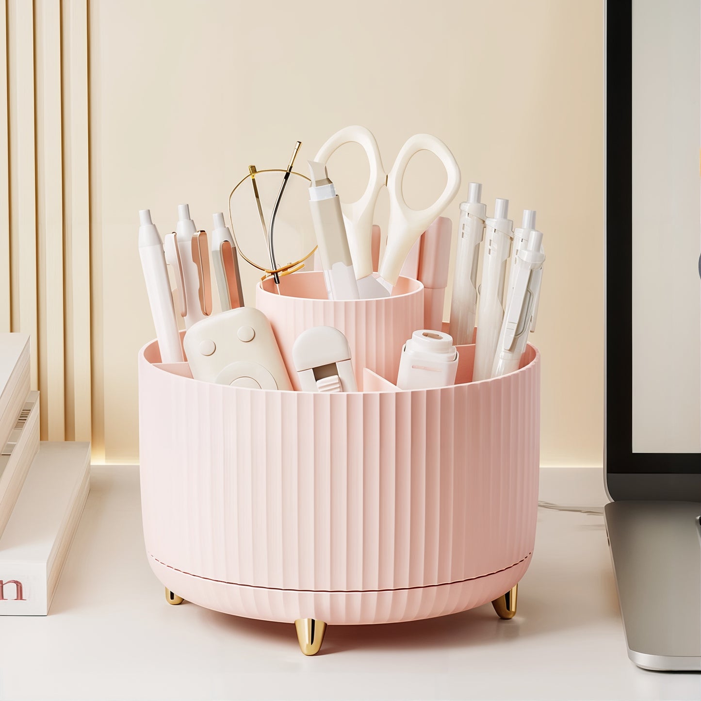 Organisateur rangement maquillage rotatif