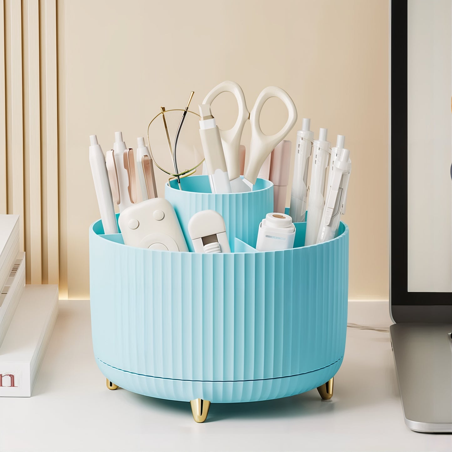 Organisateur rangement maquillage rotatif