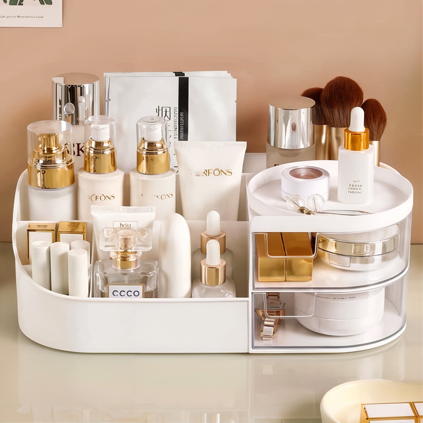 Organisateur cosmétique multifonction