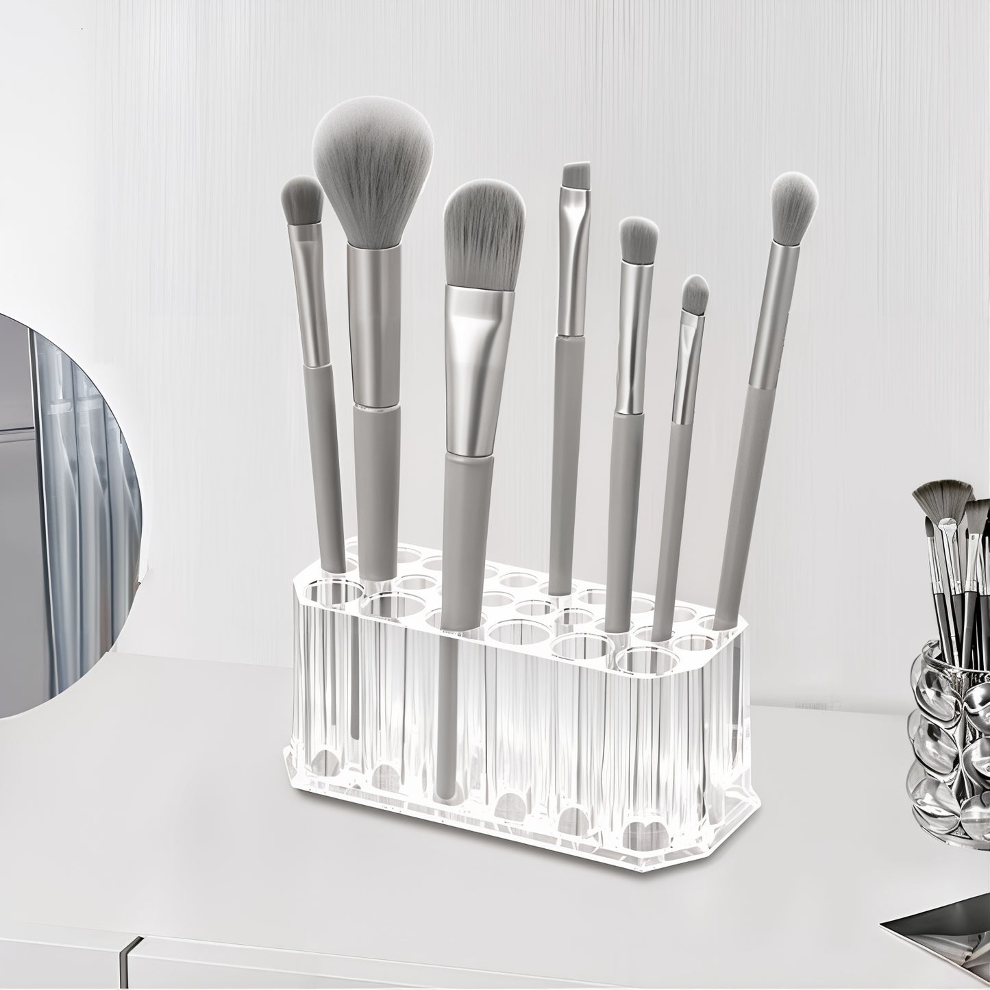 Organisateur de Pinceaux de Maquillage en Acrylique