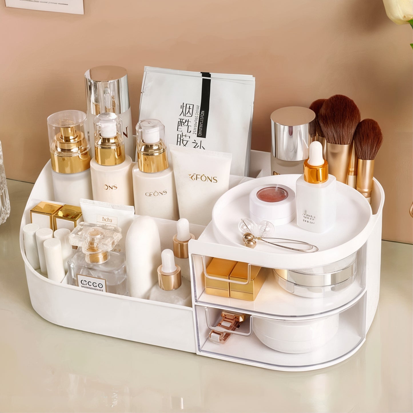 Organisateur cosmétique multifonction