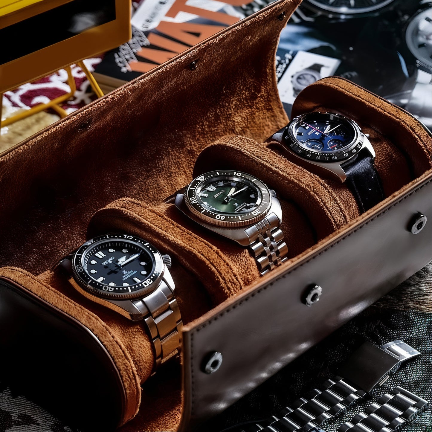 Boite à montre de voyage