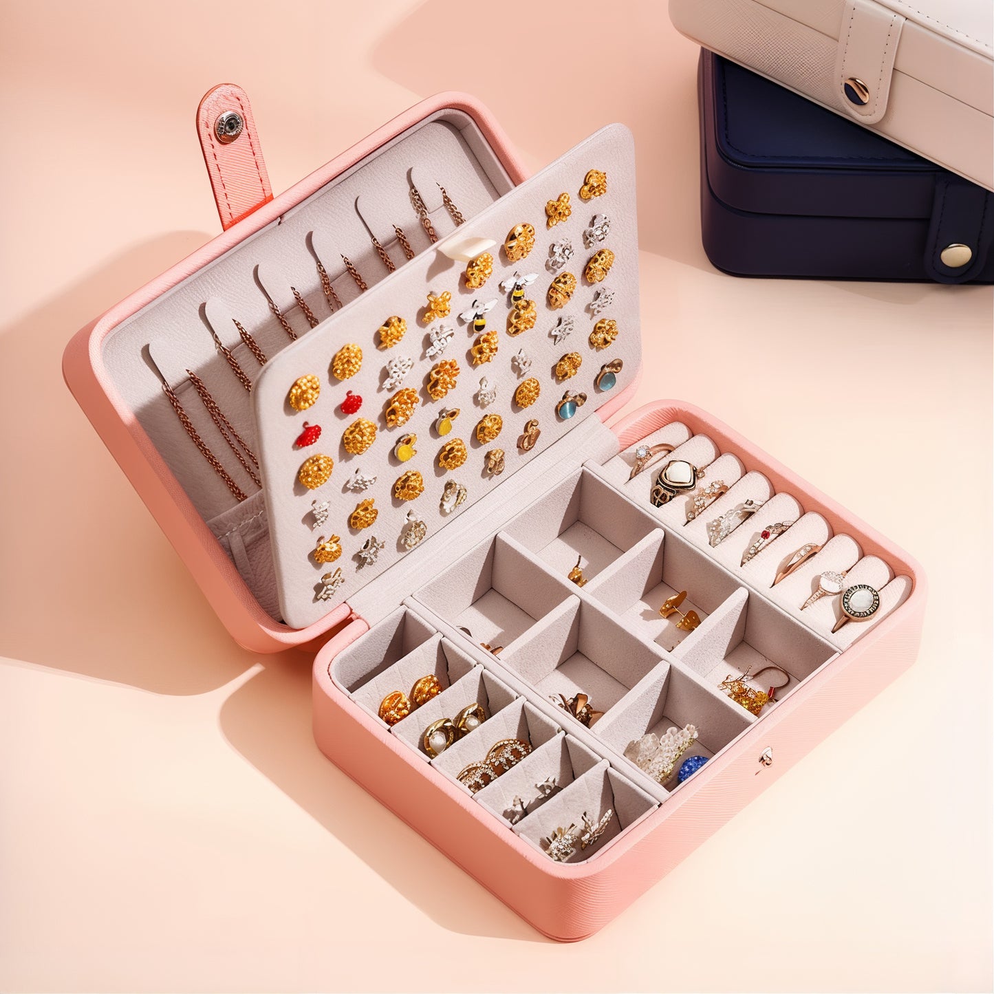 Boite à bijoux portable minimaliste