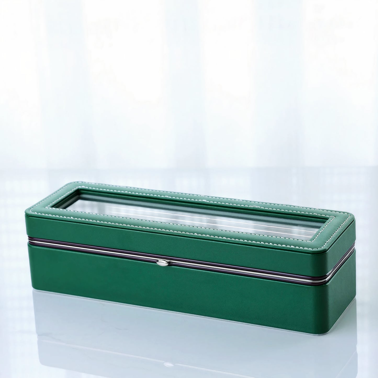 Boîte de rangement pour montres en cuir élégant