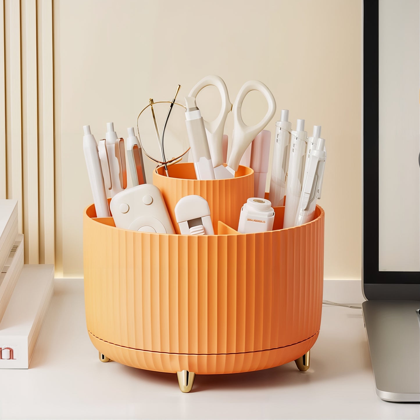 Organisateur rangement maquillage rotatif