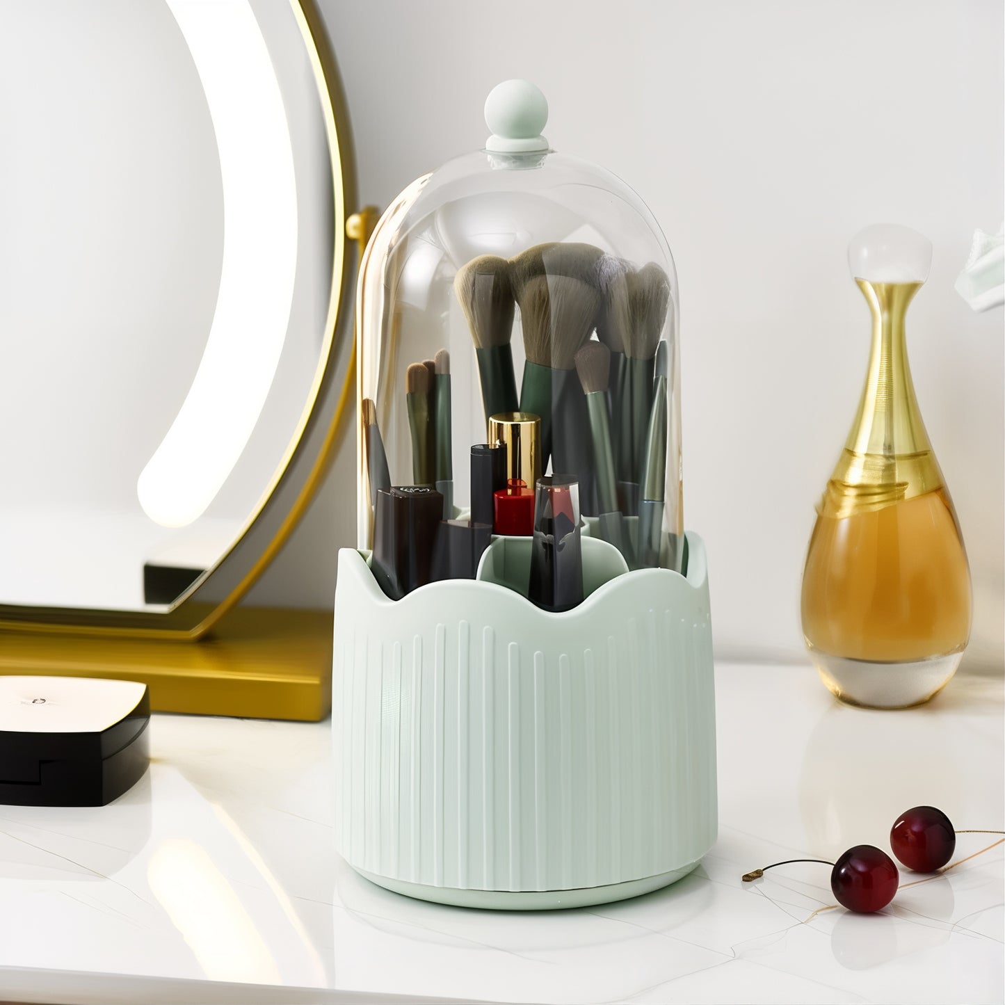 Organisateur de Maquillage avec Couvercle Protecteur