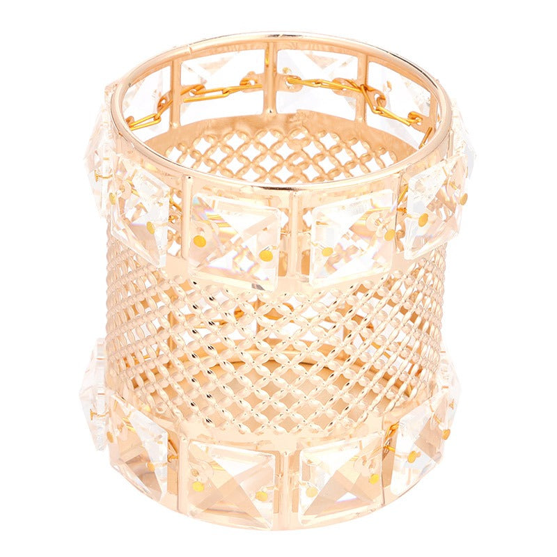 Pot à Pinceaux de Maquillage Design Cristal