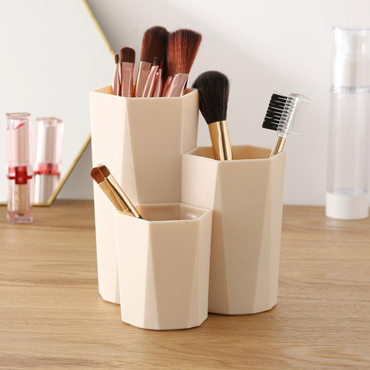 3 pots pour pinceaux de maquillage
