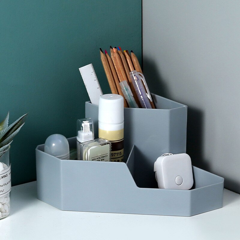 organisateur de maquillage en forme polygonale