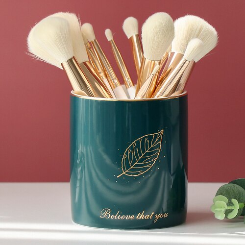 pot pinceaux maquillage en ceramique