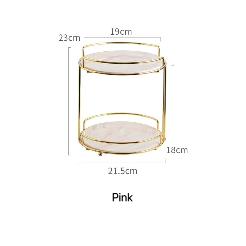 rangement maquillage en marbe