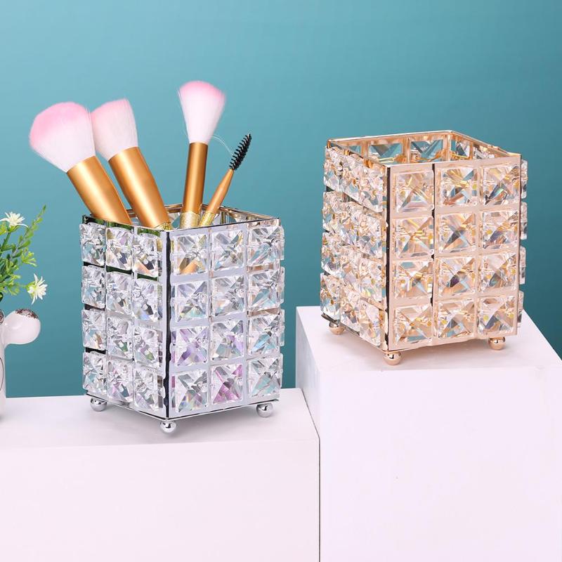 Pot à Pinceaux de Maquillage Design Cristal
