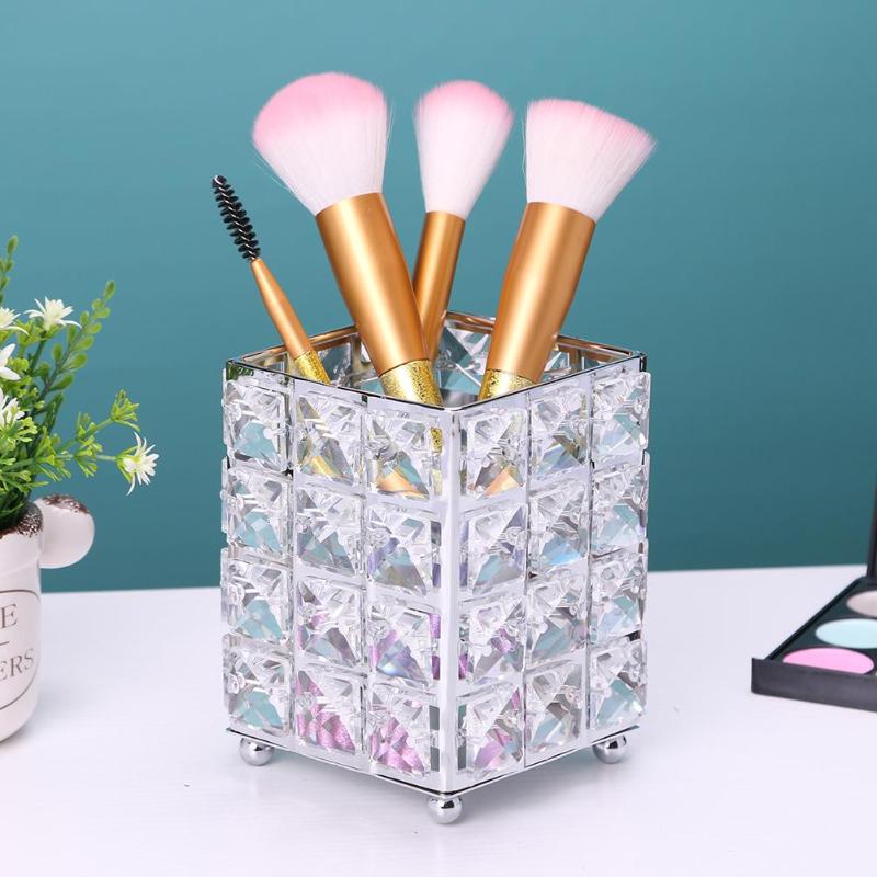 Pot à Pinceaux de Maquillage Design Cristal