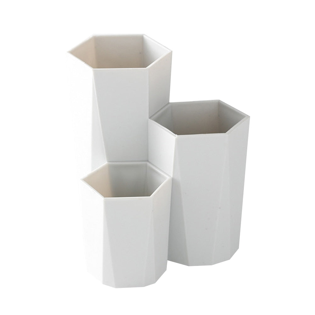 3 pots pour pinceaux de maquillage