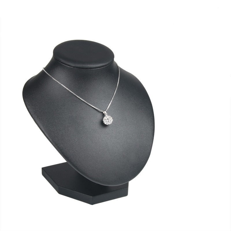 Buste porte bijoux noir