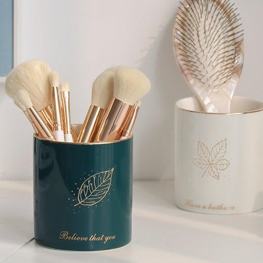 pot pinceaux maquillage en ceramique
