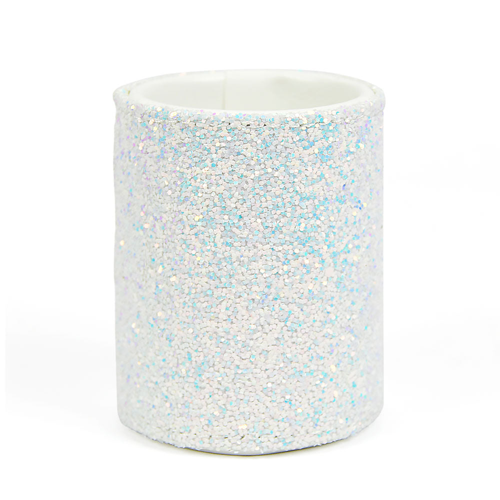 Pot à pinceaux de maquillage à paillettes