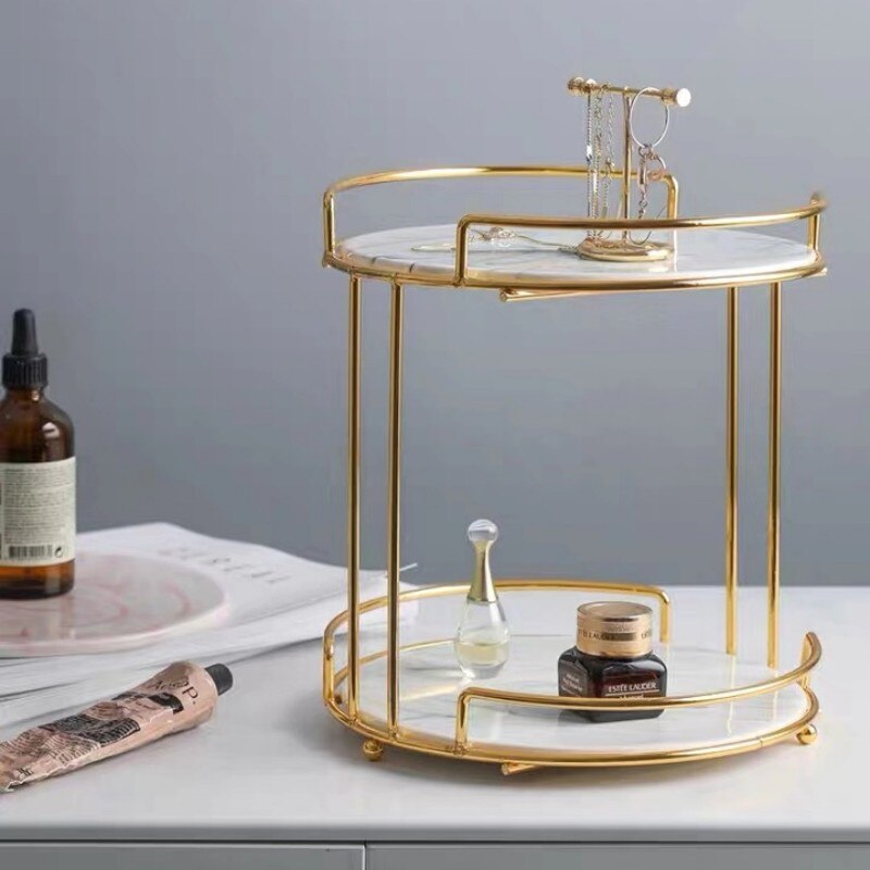 rangement maquillage en marbe