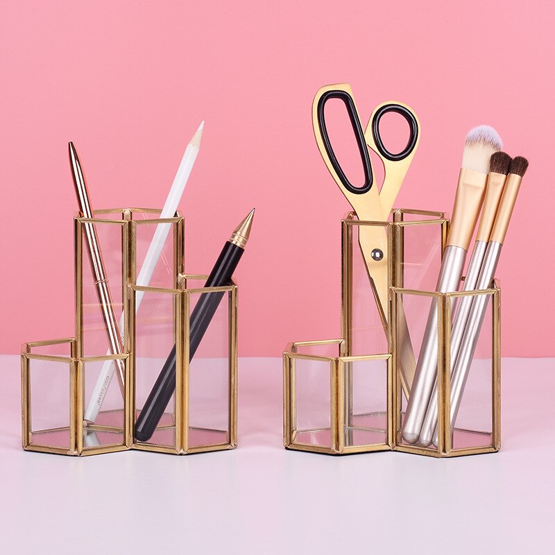 Pot Pinceaux de Maquillage en Verre