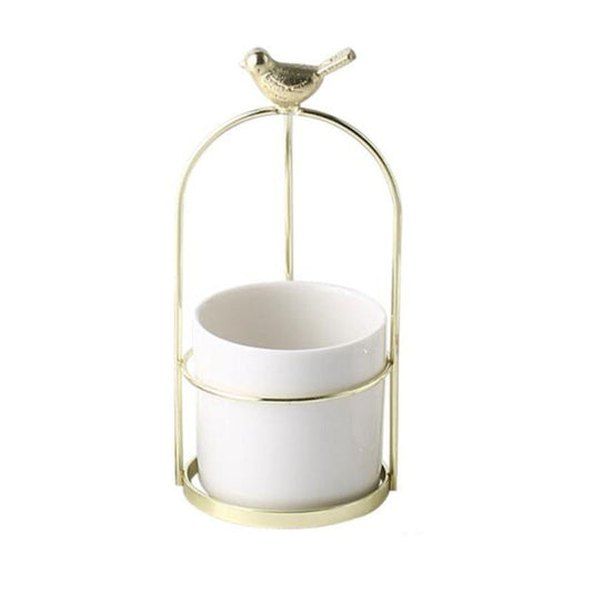 Rangement pinceaux de maquillage scandinave