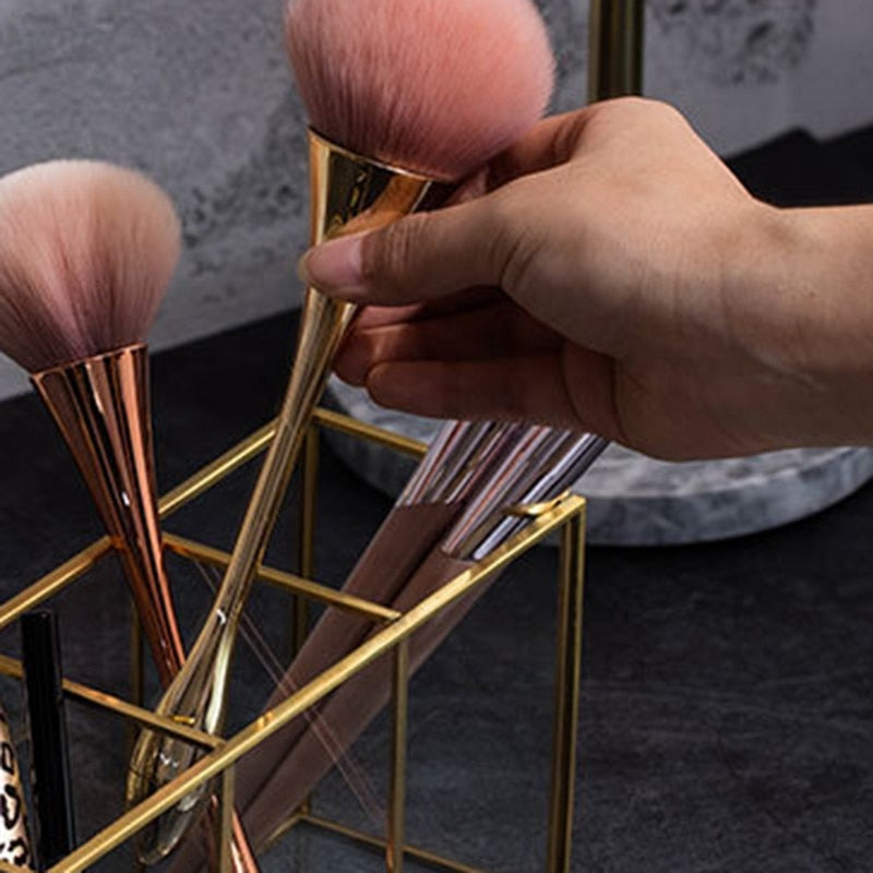 organisateur de maquillage compartiment en verre
