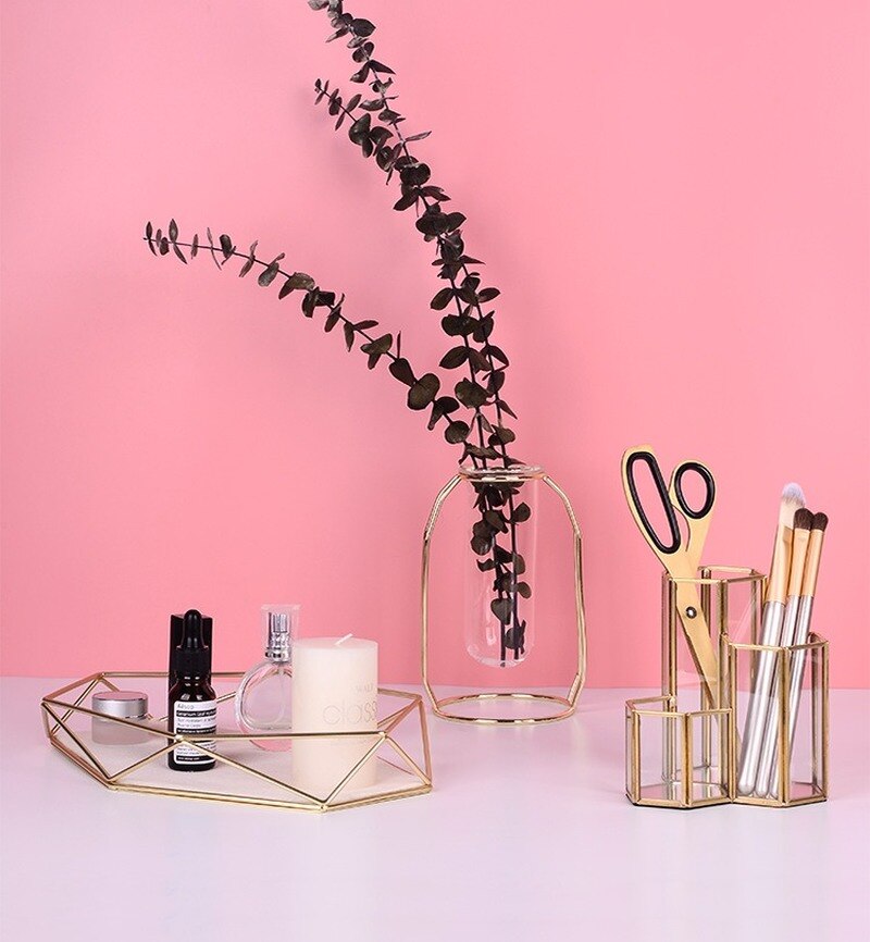 Pot Pinceaux de Maquillage en Verre