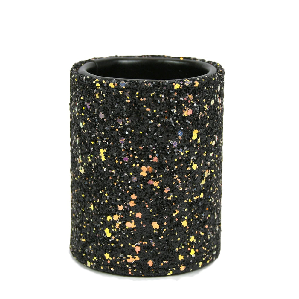 Pot à pinceaux de maquillage à paillettes