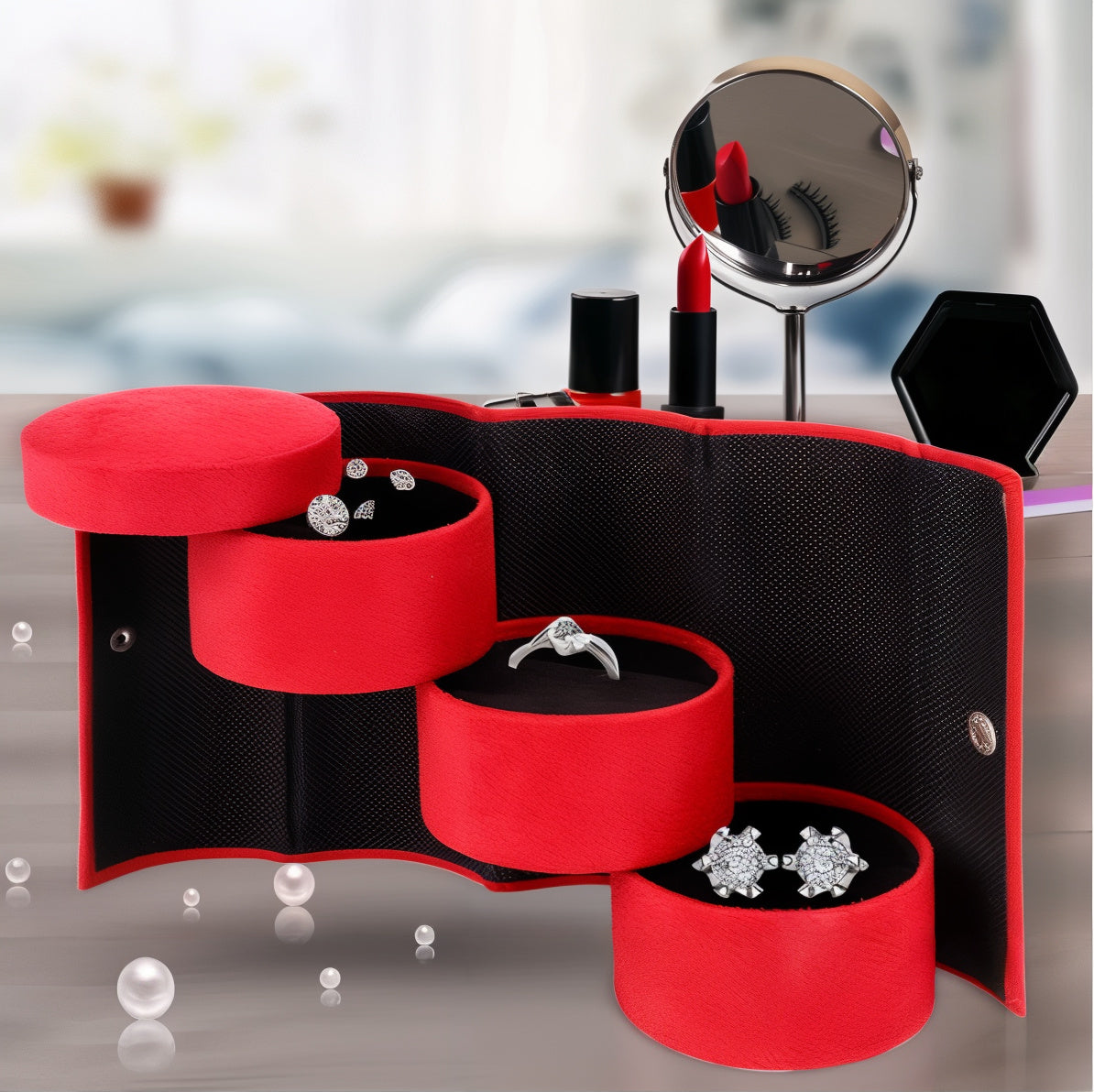 Coffret à bijoux en accordéon