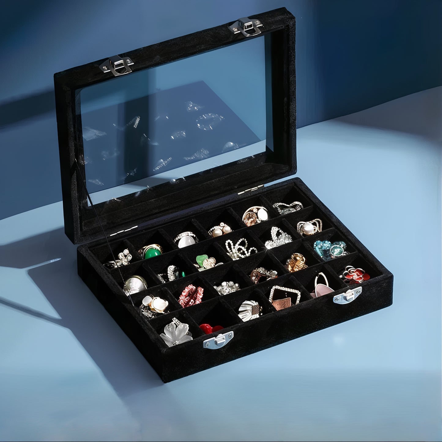 Coffret vitrine à bijoux