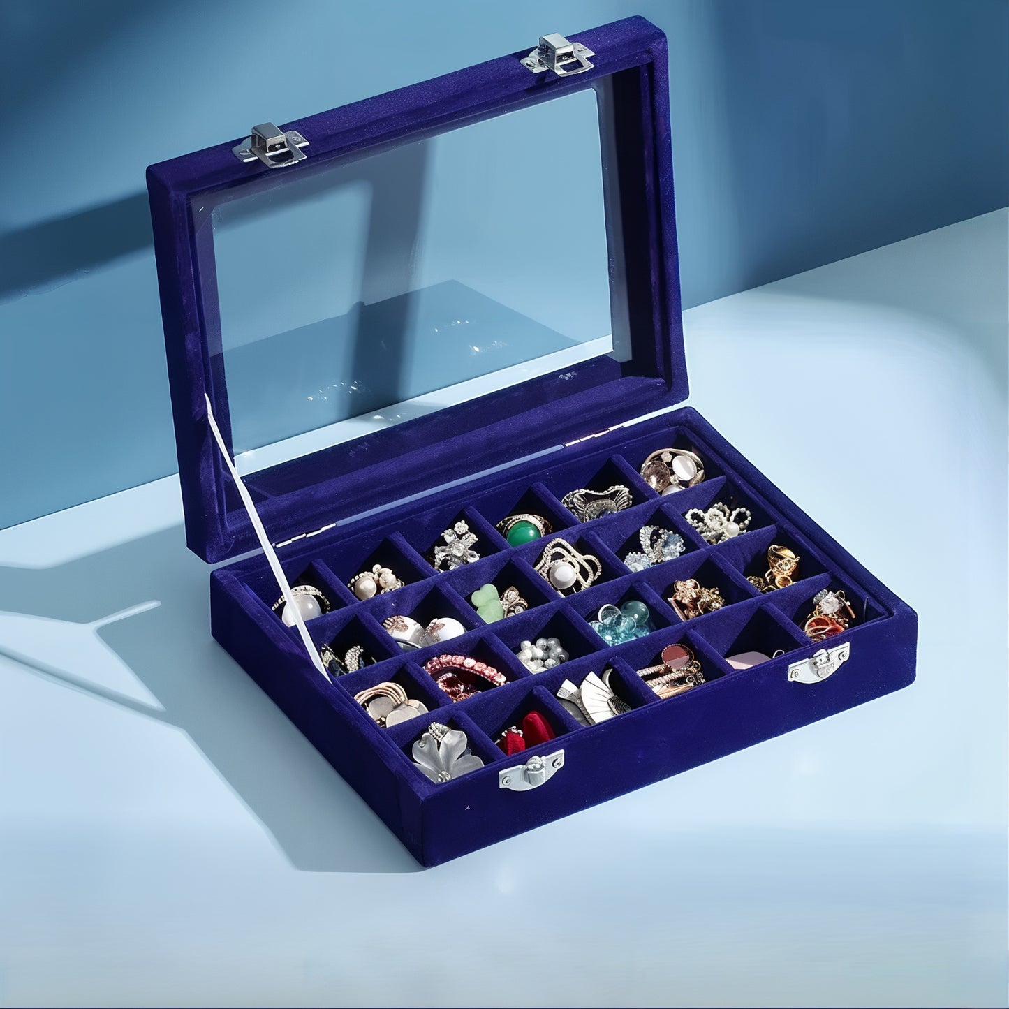 Coffret vitrine à bijoux