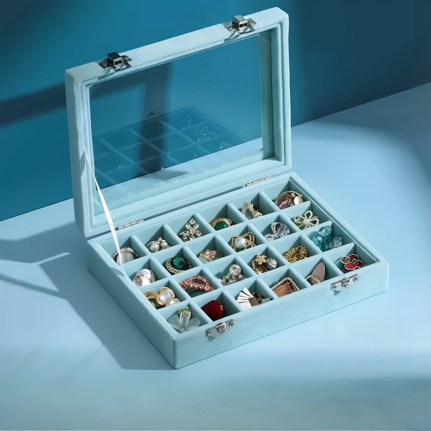 Coffret vitrine à bijoux