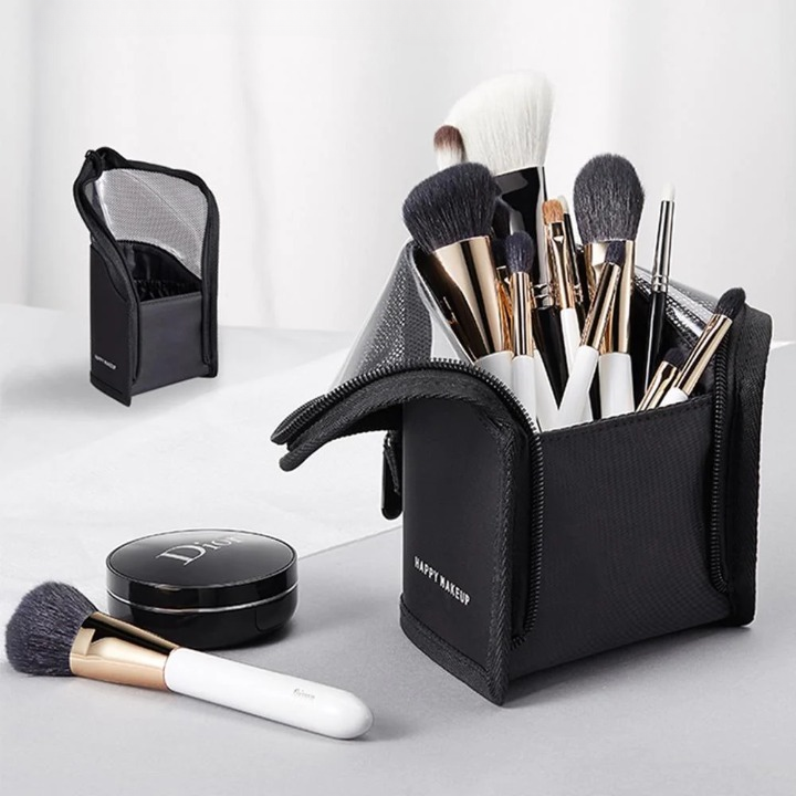 TROUSSE POUR PINCEAUX DE MAQUILLAGE PLIABLE