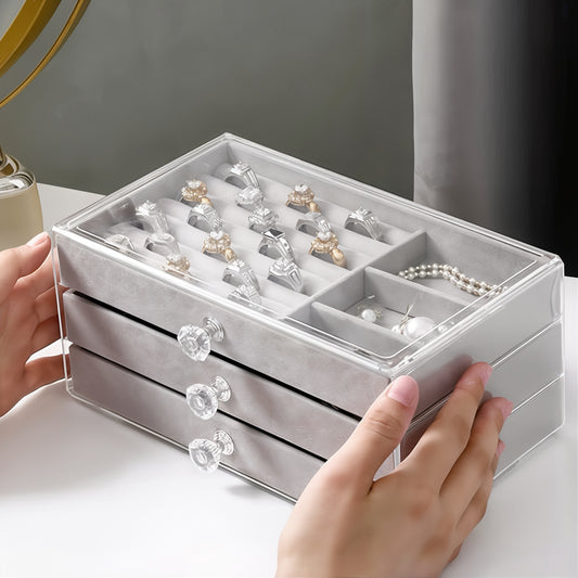 Présentoir à bijoux à tiroirs professionnel