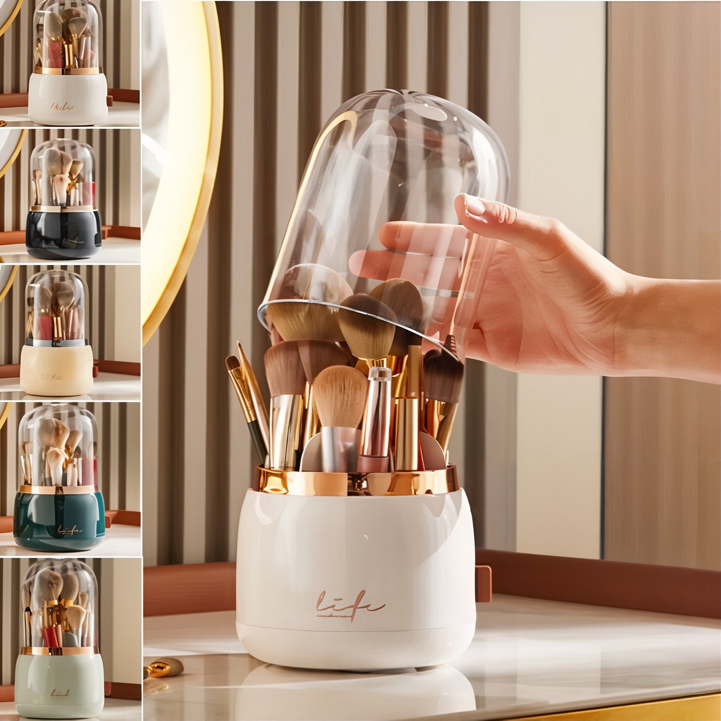 Organisateur de Maquillage avec protection lisse