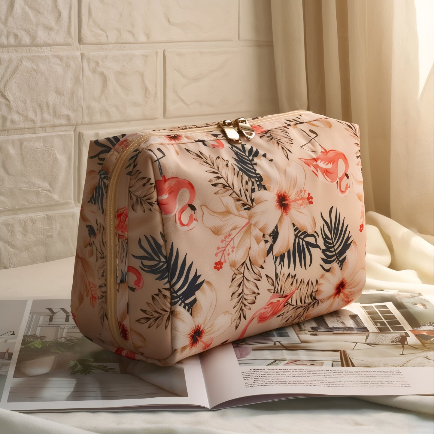 Trousse de Maquillage Florale