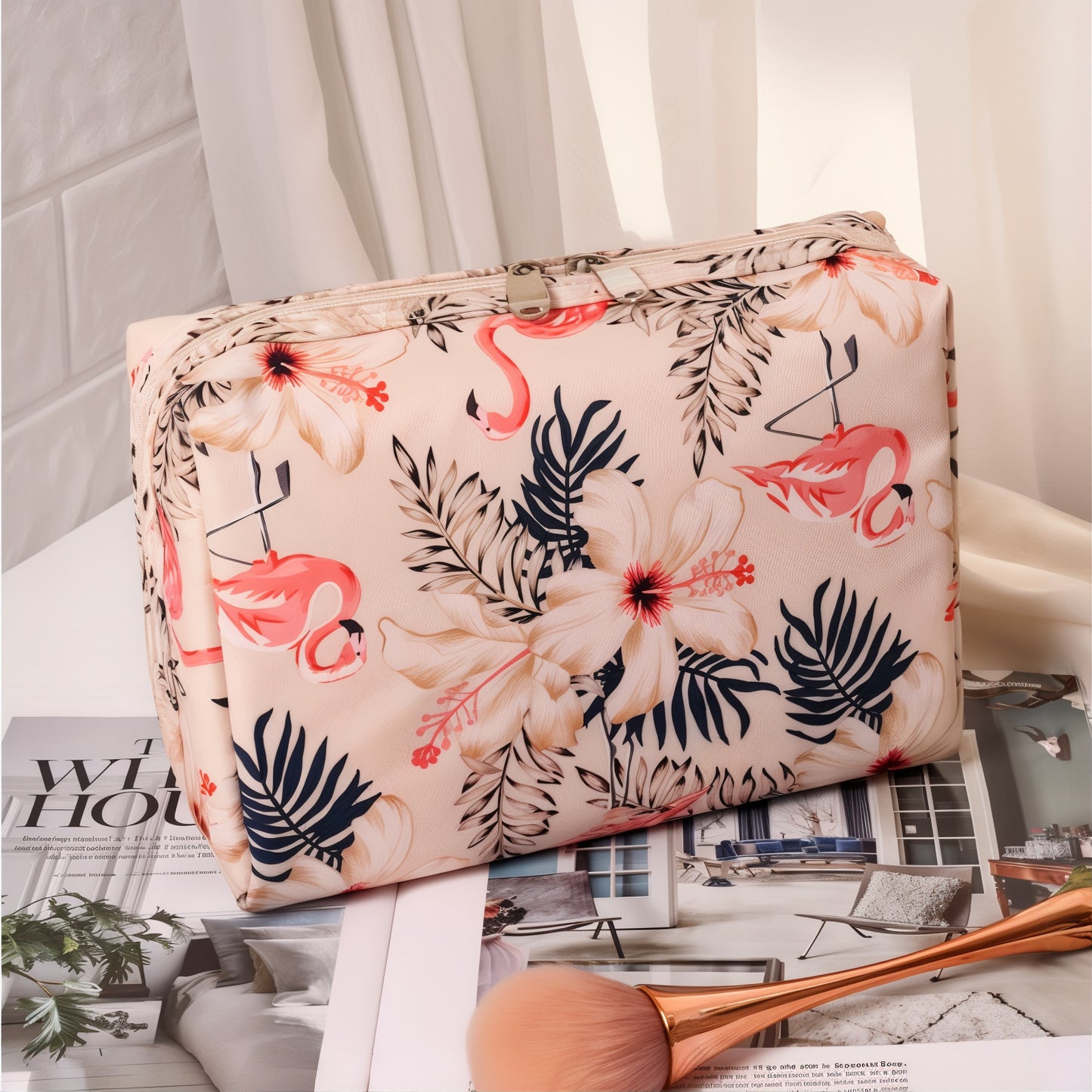 Trousse de Maquillage Florale