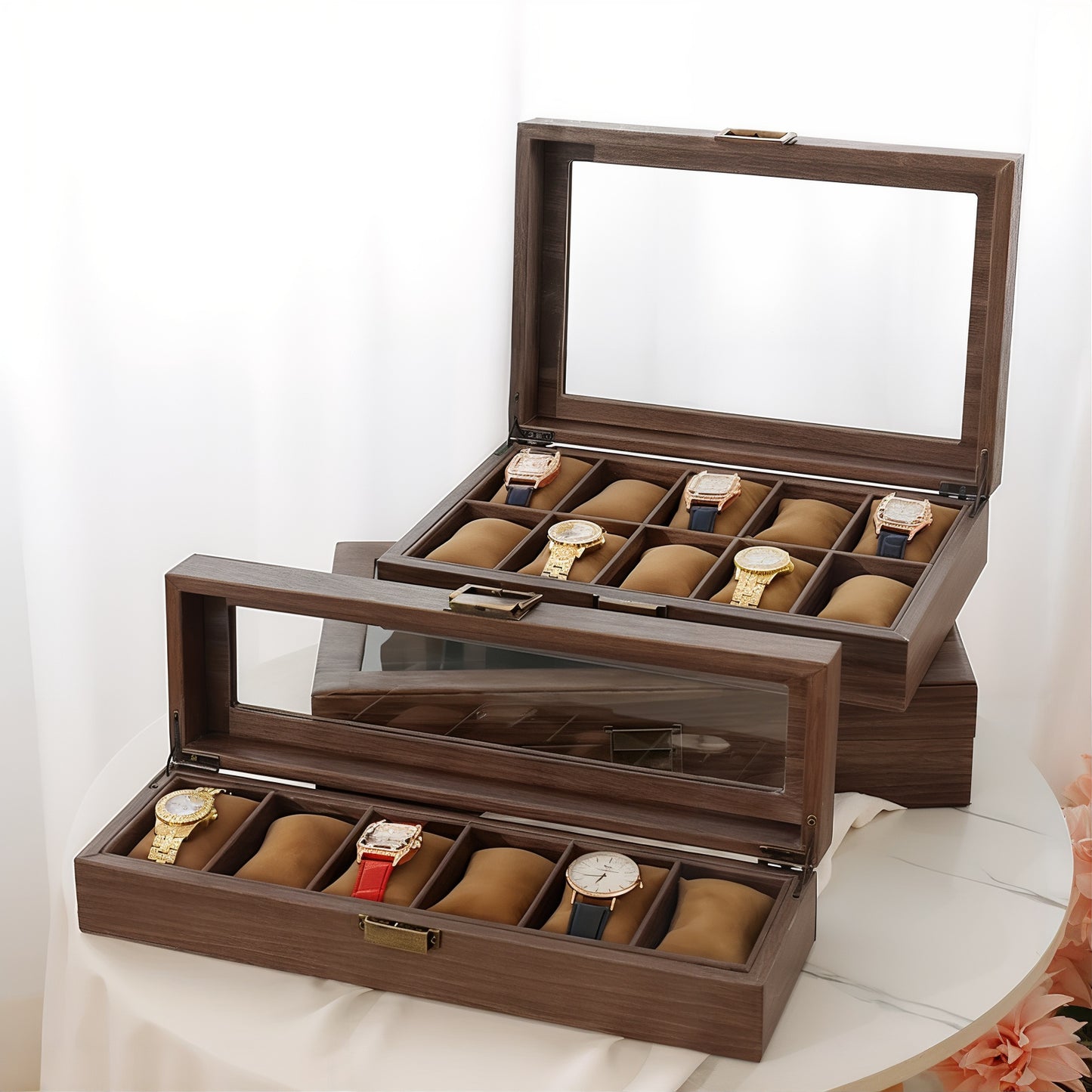 Boîte de Rangement pour Montres élégante