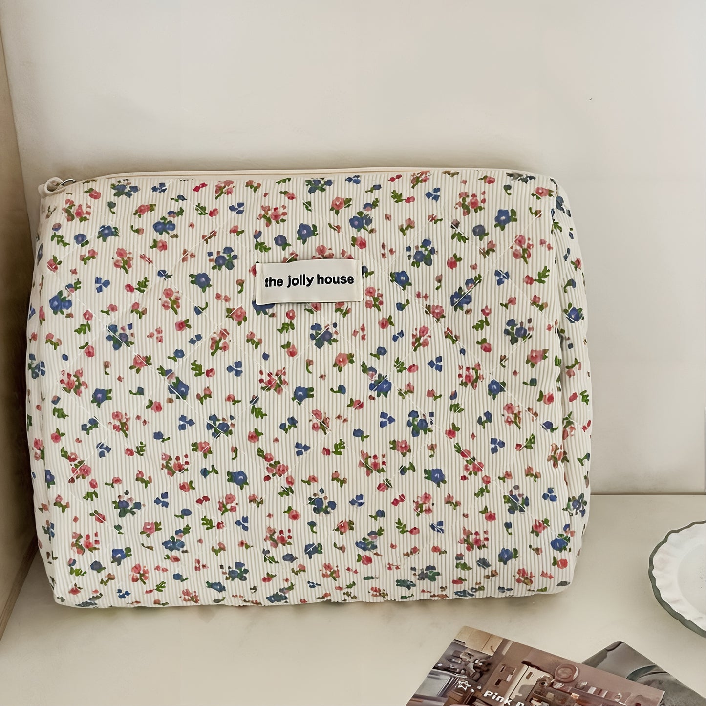Trousse et Boîte de Rangement Fleurie