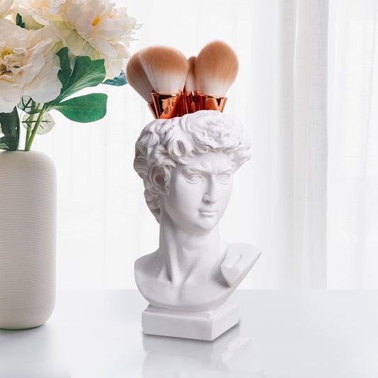 statue pot rangement pinceaux maquillage